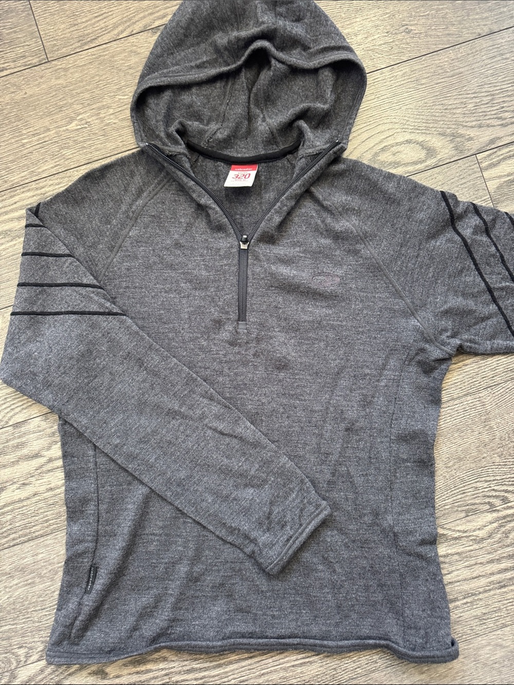 Icebreaker Men’s Quantum Long sleeve 3/4 Zip | 320 | Grey | M
